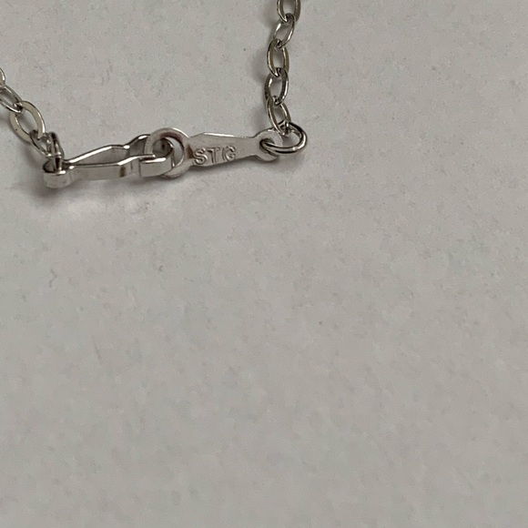 Aquarius zodiac pendant with 18” chain Sterling silver  NEW Vintage - Picture 4 of 11